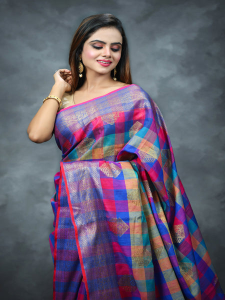 Reena Dwivedi In Banarsi Dupion Silk Saree With Matching Pallu