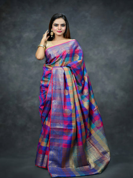 Reena Dwivedi In Banarsi Dupion Silk Saree With Matching Pallu