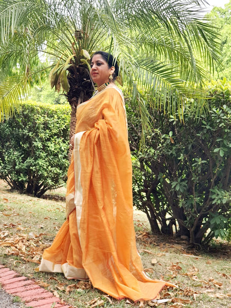 Ramya Pathak In Linen Saree. Available In 2 Colours.