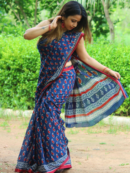 Megha Rathod In Ajrakh Cotton Saree