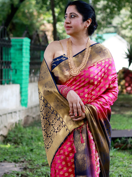 Ramya Pathak In Banarsi Silk Saree. Available In 3 Colours