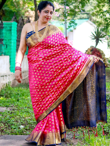 Ramya Pathak In Banarsi Silk Saree. Available In 3 Colours