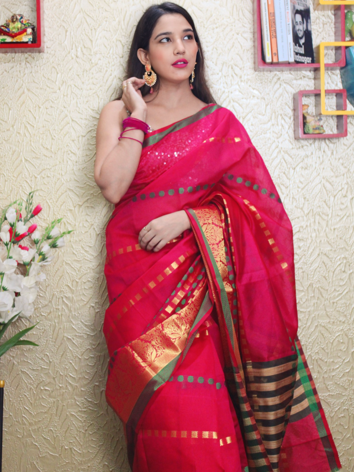 Lavi Raj In Chanderi Cotton Silk Designer Saree. Available In 2 Colours