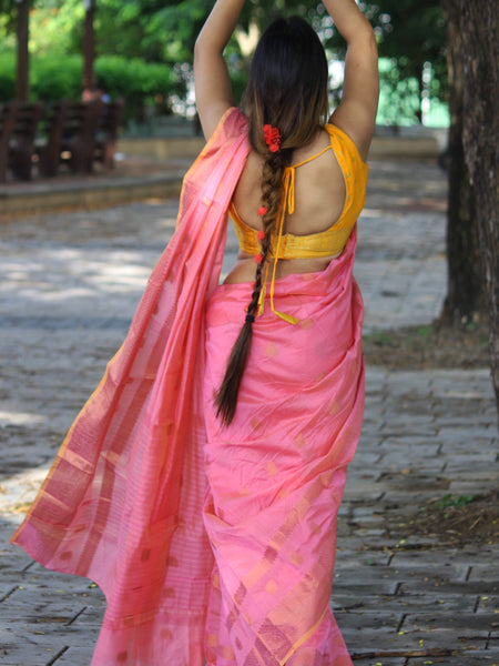 Megha Rathod In Chanderi Cotton Silk Saree