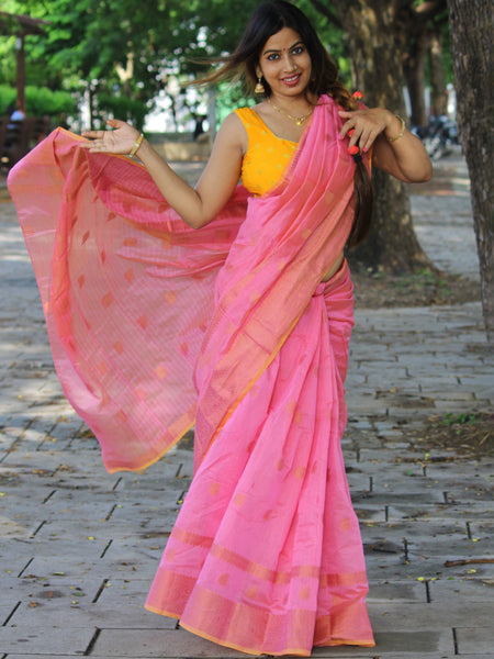 Megha Rathod In Chanderi Cotton Silk Saree