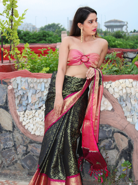 Lavi Raj In Banarsi Georgette Silk Sari