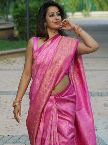 Megha Rathod In Kanjivaram Silk Designer Saree. Available In 5 Colours.
