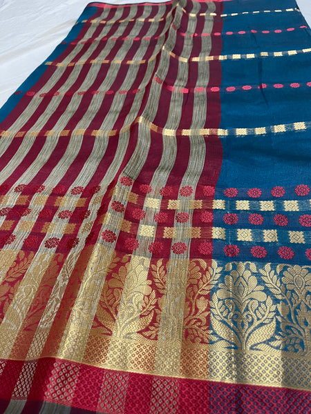 Lavi Raj In Chanderi Cotton Silk Designer Saree. Available In 2 Colours