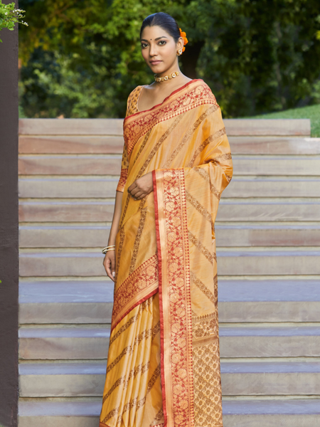 Reena Dwivedi In Banarsi Silk Designer Saree. Available In 6 Colours.