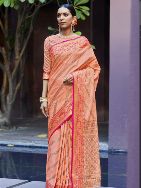 Reena Dwivedi In Banarsi Silk Designer Saree. Available In 6 Colours.