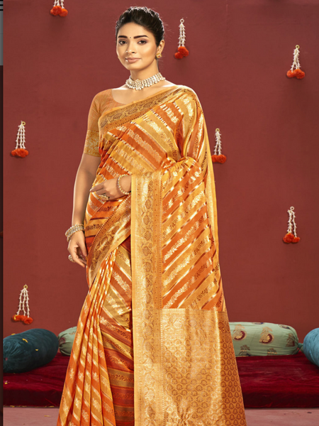 Reena Dwivedi In Banarsi Silk Saree. Available in 6 colours.