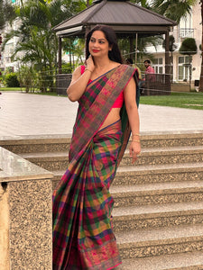 Reena Dwivedi In Banarsi Dupion Silk Saree With Matching Pallu