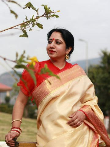 Ramya Pathak In Banarsi Saree. Available In 4 Colours.