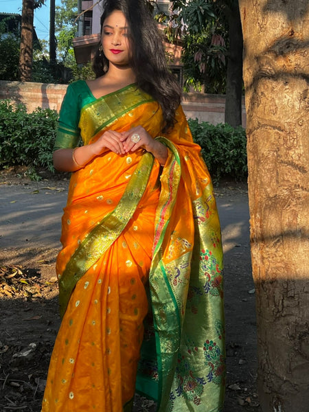 Sanjana Kale In Traditional Paithani Saree