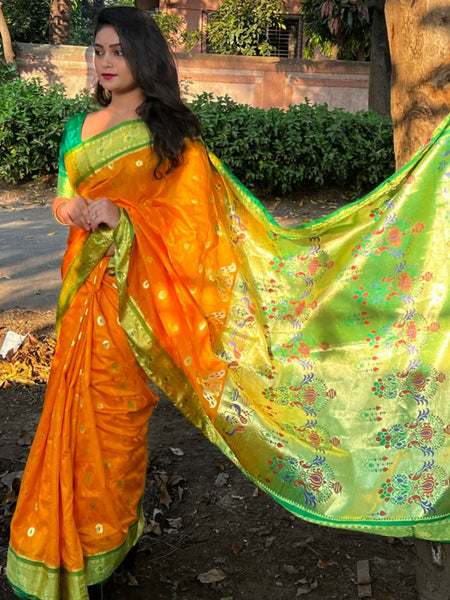 Sanjana Kale In Traditional Paithani Saree