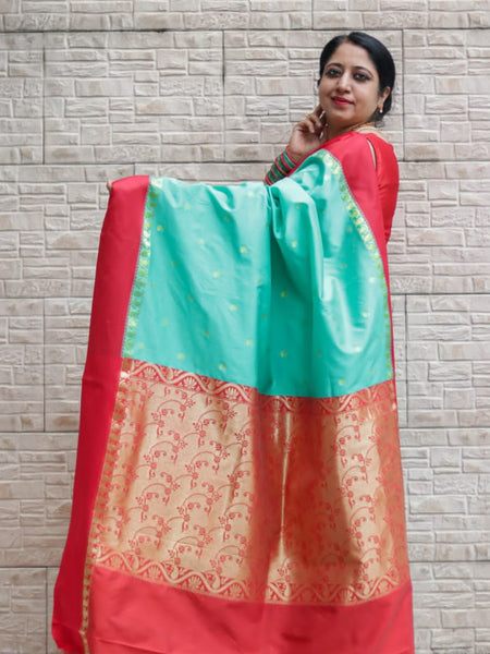 Ramya Pathak In Traditional Garad-Korial Bengali Silk Saree With Contrast Pallu. Available In 2 Colours.