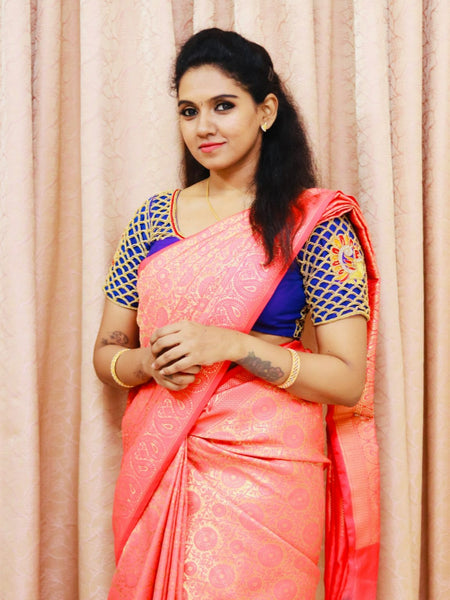 Roopa Mohan In Kanjivaram Silk Designer Saree. Available In 2 Colours.