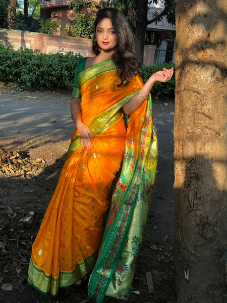 Sanjana Kale In Traditional Paithani Saree