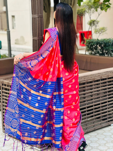 Reena Dwivedi In Banarsi Sari. Available In 4 Colours.