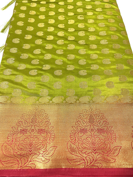 Reena Dwivedi In Banarsi Silk Saree. Available In 8 colours.