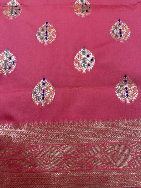 Devananda SS In Banarsi Silk Saree. Available In 6 Colours.