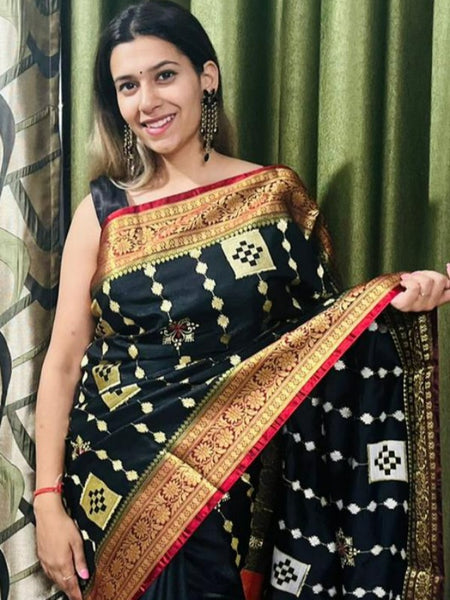 Shikha Choudhary In Handmade Banarsi Silk Designer Saree. Available In 3 Colours.