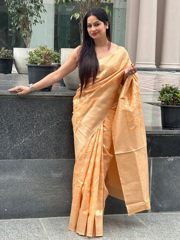 Reena Dwivedi In Designer Blended Linen Saree. Available In 6 Colours.