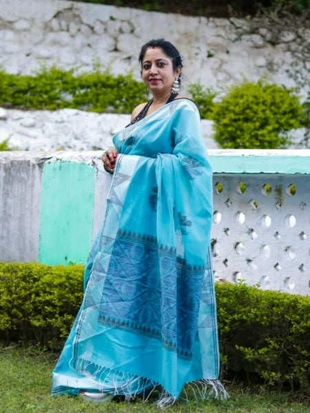 Ramya Pathak In Chanderi Cotton Zari Silk Saree With Matching Pallu. Available In 6 Colours.